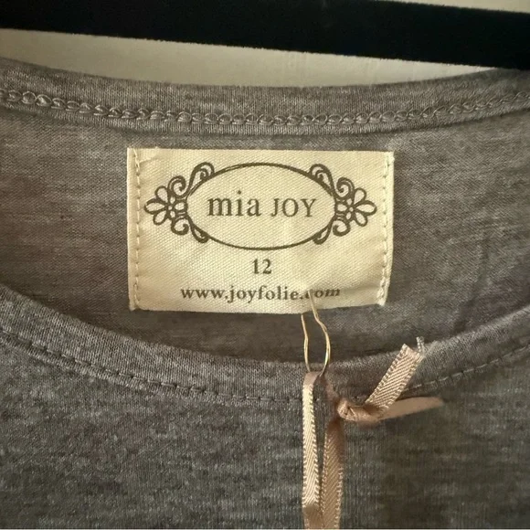 MIA JOY by Joyfolie Gray Ruffle Sleeve Maxi Dress for Girls - Picture 3 of 8